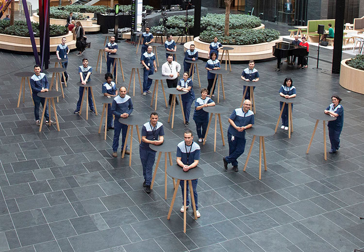 Group of ISS colleagues