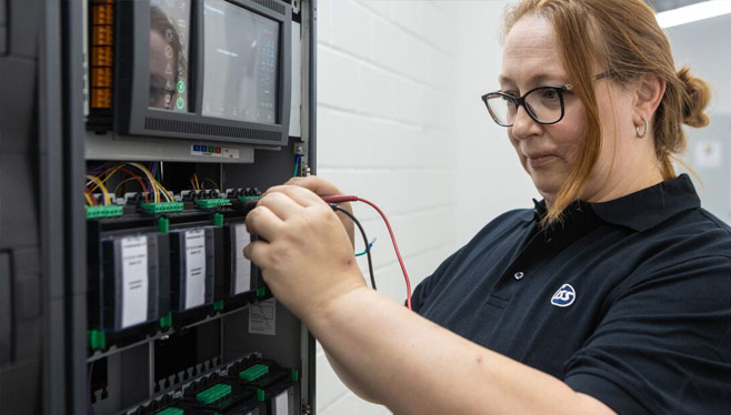 Female engineer working