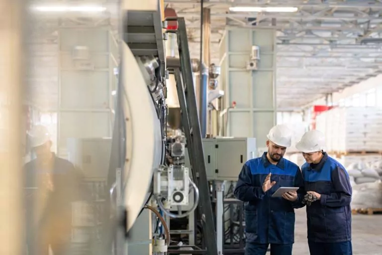 Engineers working together