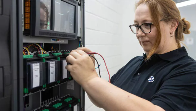 Female engineer working